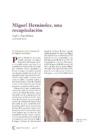 Miguel Hernández una recapitulación / Ángel L. Prieto de Paula | Biblioteca Virtual Miguel de Cervantes