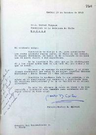Carta de Carlos Rodríguez Spiteri a Germán Vergara Donoso. Madrid, 15 de octubre de 1941 | Biblioteca Virtual Miguel de Cervantes