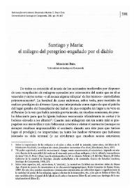 Santiago y María: el milagro del peregrino engañado por el diablo / Mercedes Brea | Biblioteca Virtual Miguel de Cervantes