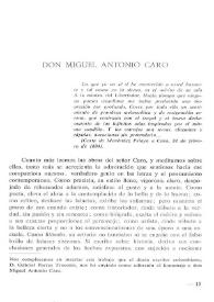 Don Miguel Antonio Caro / Gabriel Porras Troconis | Biblioteca Virtual Miguel de Cervantes