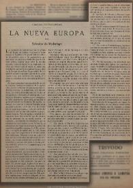 La Nueva Europa / Salvador de Madariaga | Biblioteca Virtual Miguel de Cervantes