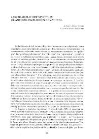 Las colaboraciones poéticas de Antonio Machado en "La Lectura" / Antonio Marco García | Biblioteca Virtual Miguel de Cervantes