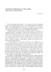 Antonio Machado en la posguerra: rescates y secuestros / Fanny Rubio | Biblioteca Virtual Miguel de Cervantes