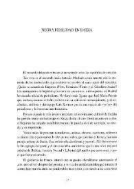 Negra fidelidad en Baeza  / C. Lizcano | Biblioteca Virtual Miguel de Cervantes