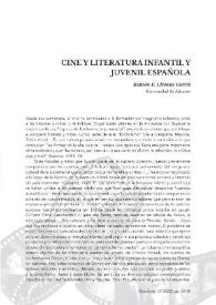 Cine y literatura infantil y juvenil española / Ramón F. Llorens García | Biblioteca Virtual Miguel de Cervantes