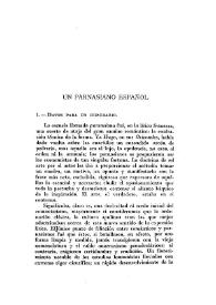Un parnasiano español
 / Arturo Berenguer Carisomo  
 
 | Biblioteca Virtual Miguel de Cervantes