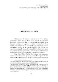 Larra en Galdós / Leonardo Romero Tobar  | Biblioteca Virtual Miguel de Cervantes