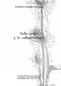 Valle-Inclán y lo valleinclanesco / por Mariano Baquero Goyanes | Biblioteca Virtual Miguel de Cervantes