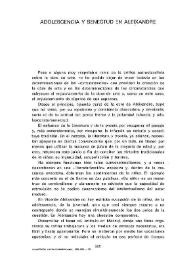 Adolescencia y senectud en Aleixandre  / Eduardo Tijeras  | Biblioteca Virtual Miguel de Cervantes
