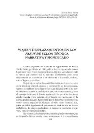 Viajes y desplazamientos en "Los Pazos de Ulloa": técnica narrativa y significado  / Ermitas Penas Varela  | Biblioteca Virtual Miguel de Cervantes