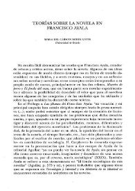 Teorías sobre la novela en Francisco Ayala / María del Carmen Bobes Naves | Biblioteca Virtual Miguel de Cervantes