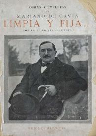 Limpia y fija / Mariano de Cávia | Biblioteca Virtual Miguel de Cervantes