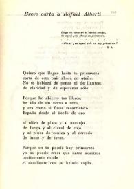 Breve carta a Rafael Alberti / Leopoldo de Luis | Biblioteca Virtual Miguel de Cervantes