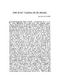 Don Juan Valera en el Brasil / José Luis Cano | Biblioteca Virtual Miguel de Cervantes
