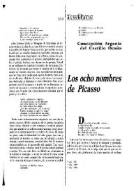 Los ocho nombres de Picasso  / María Asunción Mateo | Biblioteca Virtual Miguel de Cervantes