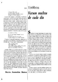 Versos sueltos de cada día   / Fanny Rubio  | Biblioteca Virtual Miguel de Cervantes