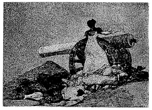 Agustina de Aragón, por Goya