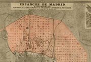 Mapa de Madrid, 1857.