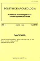 Portada de un ejemplar de Boletín de Arqueología de la FIAN