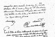 Documento de Félix María de Samaniego como alcalde de Tolosa del 18 de marzo de 1775.