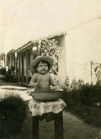  José Triana en 1931 con ocho meses 
 Fuente: Imagen cortesía de José Triana 