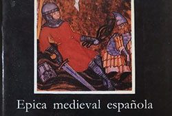 Cubierta de «Épica medieval española», edición de Carlos Alvar y Manuel Alvar, Madrid, Cátedra, Letras Hispánicas, 1991.