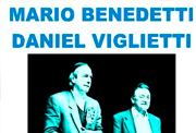 Cartel del recital «A dos voces» junto con Daniel Viglietti