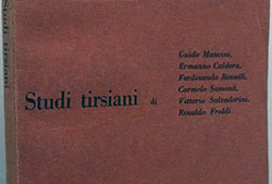 Cubierta del volumen de «Studi tirsiani» (Universidad de Pisa, Milano, Feltrinelli, 1960), en el que se incluyó el artículo de Rinaldo Froldi, «Il deleitar aprovechando nella poetica di Tirso de Molina».