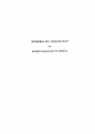 Academia : Boletín de la Real Academia de Bellas Artes de San Fernando. Segundo semestre de 1997. Número 85. Memoria del trienio 95-97