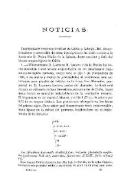 Noticias. Boletín de la Real Academia de la Historia. Tomo 40 (abril 1902). Cuaderno IV