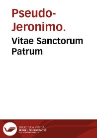 Vitae Sanctorum Patrum