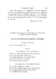 Comisión Provincial de Monumentos Históricos y Artísticos de Córdoba [Componentes de la Comisión]