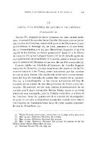 Tarifa, y la política de Sancho IV de Castilla [III] (Continuación)