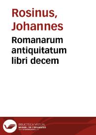 Romanarum antiquitatum libri decem