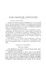 Documentos oficiales de la Diputación de Pamplona