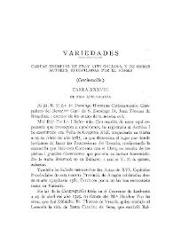 Cartas eruditas de Fray Luis Galiana, y de otros autores, recopiladas por el mismo. (Continuación). [Cartas XXXVIII-LX]
