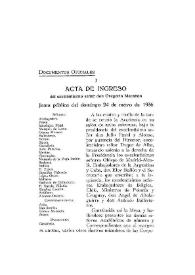Acta de ingreso del excelentísimo señor don Gregorio Marañón. Junta pública del domingo 24 de mayo de 1936