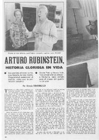Arturo (Arthur) Rubinstein, historia gloriosa en vida