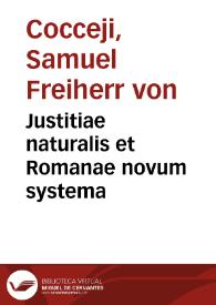 Justitiae naturalis et Romanae novum systema