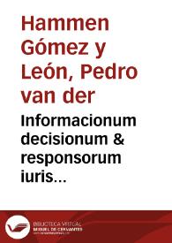 Informacionum decisionum & responsorum iuris centuria