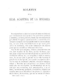 Defunciones de los Sres. D. José Amador de los Ríos y D. Carlos Ramón Fort