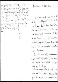 Carta de José María Ots a Rafael Altamira. Berlín, 23 de febrero de 1923 
