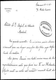 Carta de Ramón Prieto a Rafael Altamira. Madrid, 23 de octubre de 1923