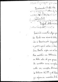 Carta de José María Ots a Rafael Altamira. Benimodo, 7 de febrero de 1924