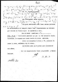 Carta de José María Ots a Rafael Altamira. 22 de octubre de 1924