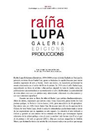 Raíña Lupa Ediciones [editorial] (Barcelona, 1994-2018) [Semblanza]
