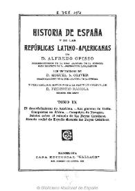 Historia de España y de las Repúblicas Latino-Americanas. Tomo IX