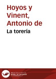La torería / Antonio de Hoyos y Vinent | Biblioteca Virtual Miguel de Cervantes
