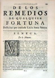 De los remedios de cualquier fortuna / Francisco de Quevedo | Biblioteca Virtual Miguel de Cervantes