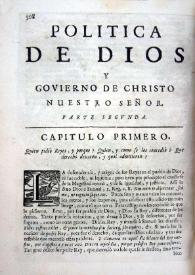 Política de Dios y gobierno de Cristo : parte segunda / Francisco de Quevedo | Biblioteca Virtual Miguel de Cervantes